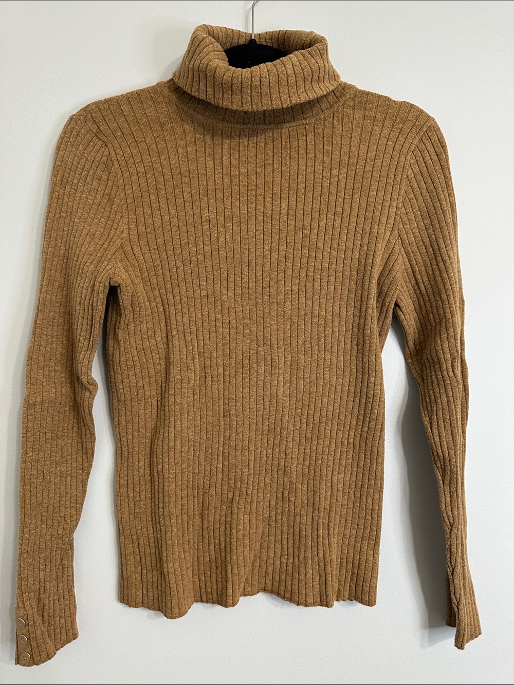 croft & barrow Ribbed Turtleneck Sweater - Camel Brown